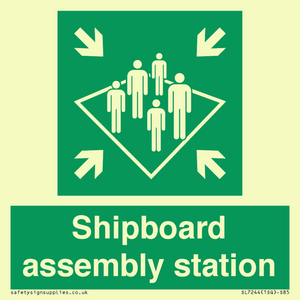 Shipboard assembly station